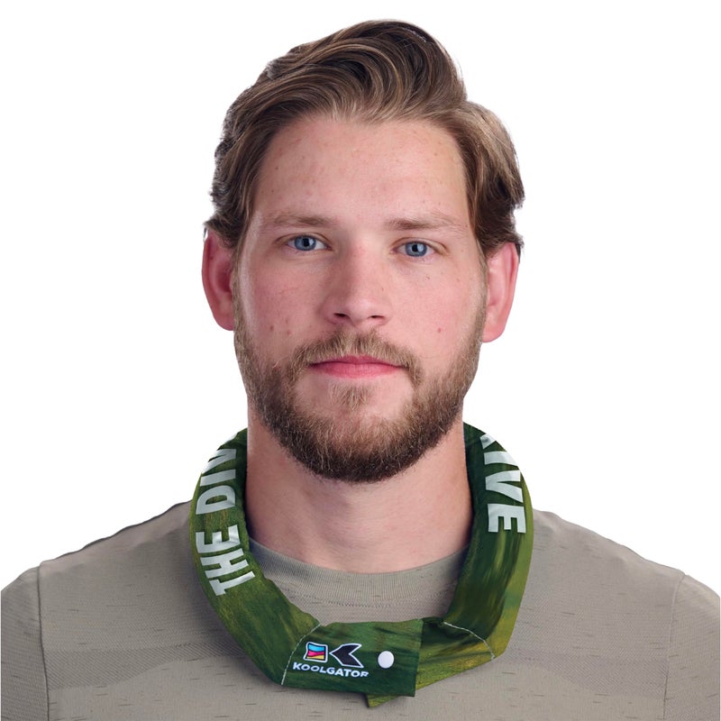 KOOLGATOR Evaporative Cooling Neck Wrap â€“ Reusable Neck Cooler with Long Lasting Relief During Hot Weather Activities, Sports, & Outdoor Work, Golf Divot Drive, 1 Pack - Image 1